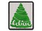 Christmas Tree Believe Multi-Color Embroidered Iron-On or Hook & Loop Patch Applique